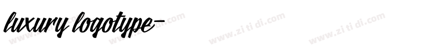 luxury logotype字体转换